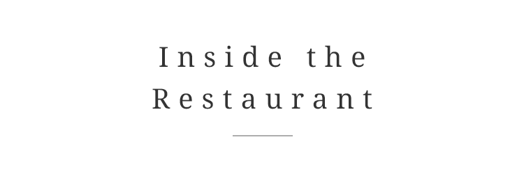 Inside the Restaurant